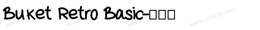 Buket Retro Basic字体转换